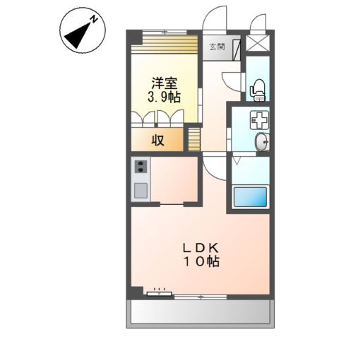 ラルーチェ　サンリッチの間取り