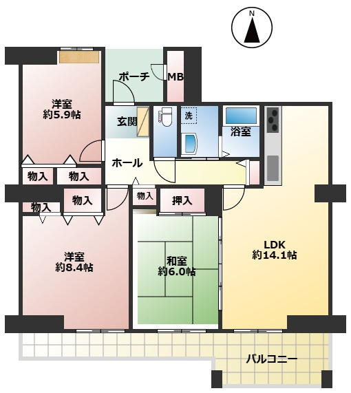 【間取り】の画像