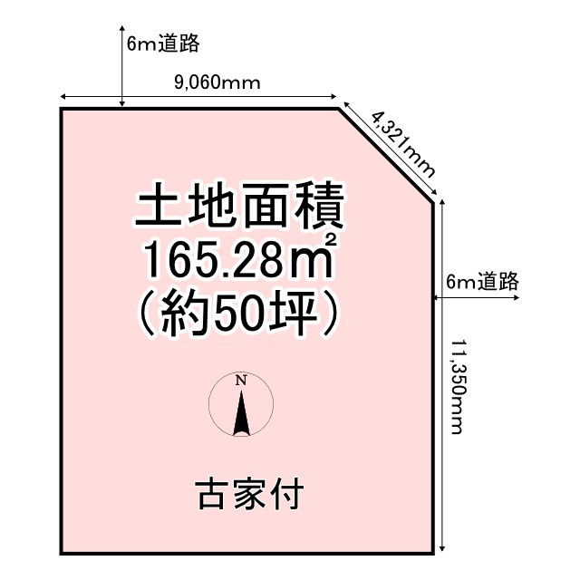 衣笠天神森町 土地の土地図