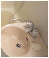 阪上ロイヤルハイツ第二の洗面所