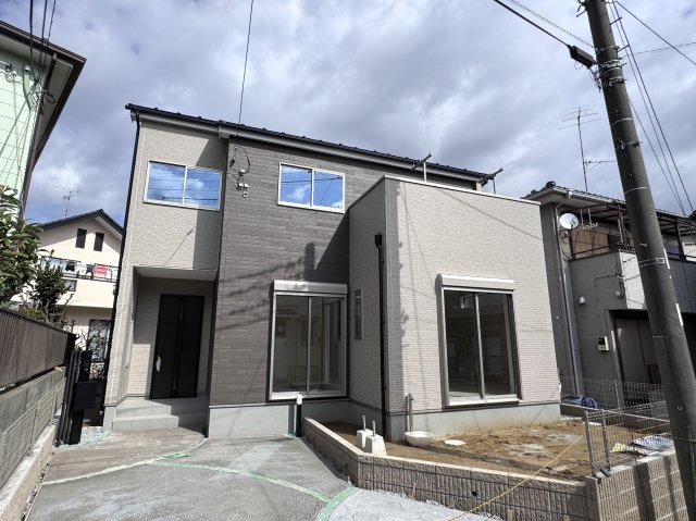 市川市下貝塚３丁目新築戸建【宮久保小学校：9分】の外観|完成済み内覧可能です！！