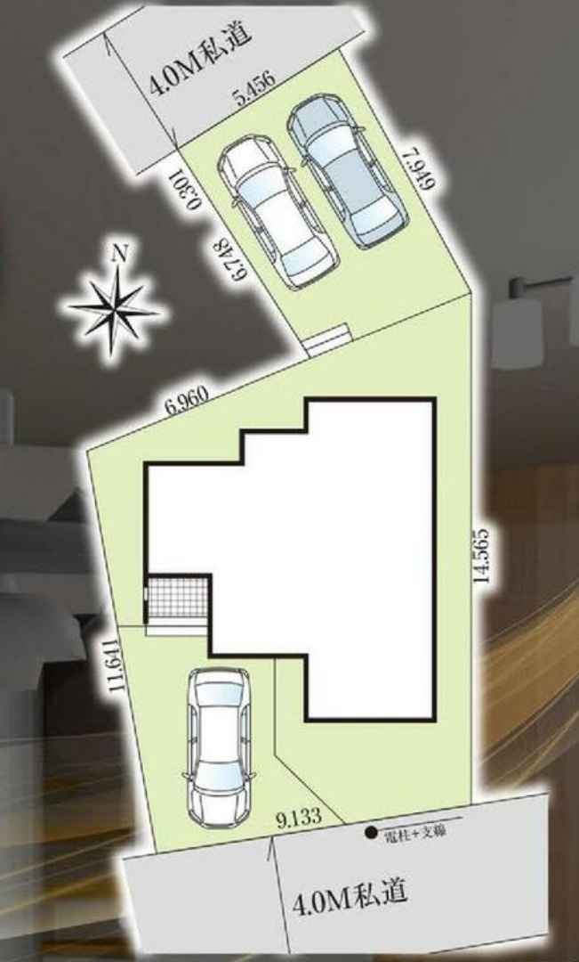 市川市下貝塚３丁目新築戸建【宮久保小学校：9分】の区画図|区画配置図