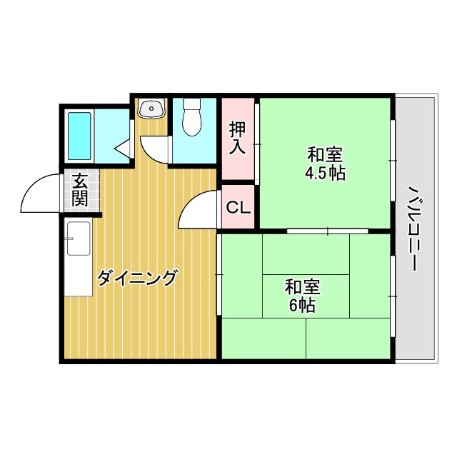 サンハイムツルノの間取り