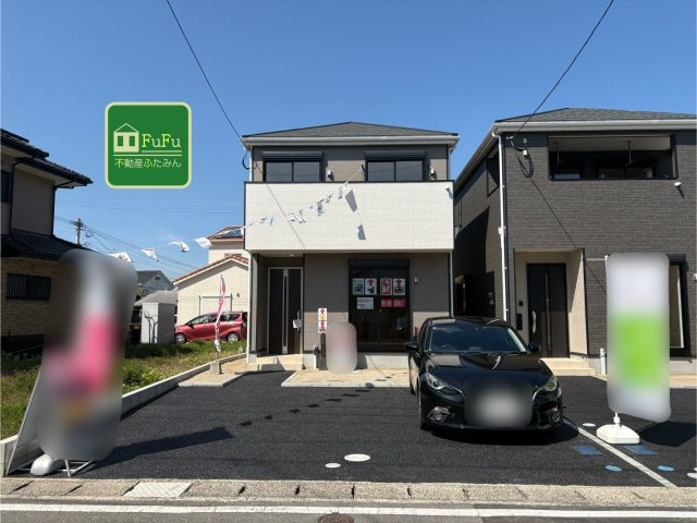 京都郡苅田町京町1丁目　新築一戸建ての外観|駐車場並列2台♪
【苅田町　新築戸建て】