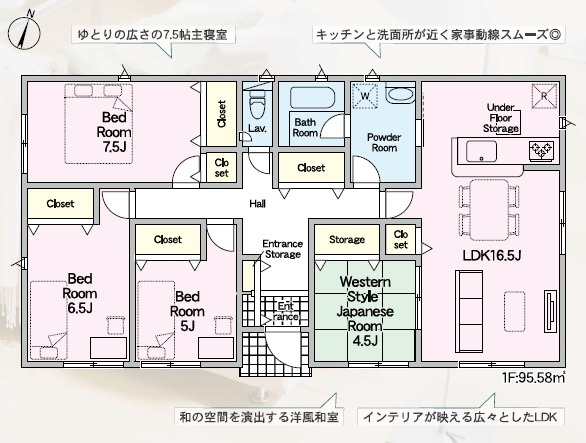山口市大内千坊第３の間取り