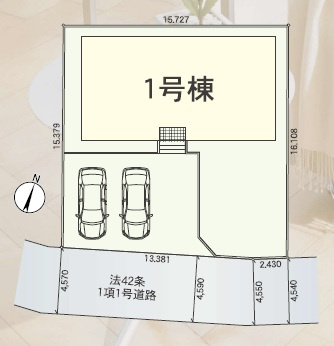 山口市大内千坊第３の区画図