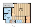 【間取り】 | バス/トイレ別・独立洗面台のお部屋です。