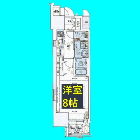 エステムコート名古屋今池アーバンゲートの間取り