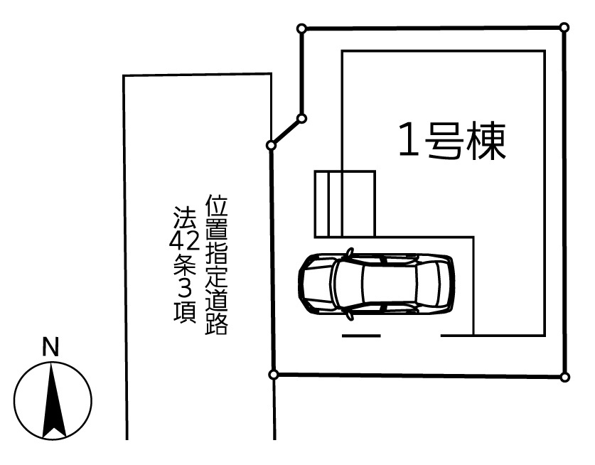 越谷市東越谷新築戸建ての区画図