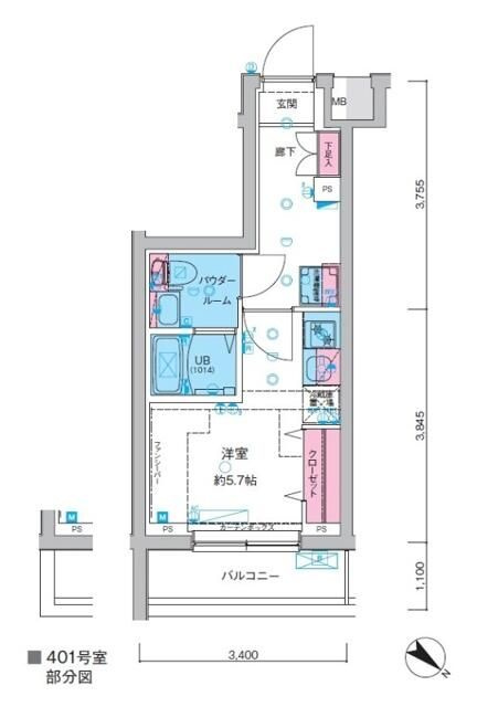 ジェノヴィア妙典の間取り