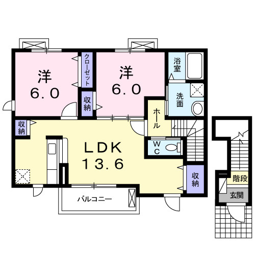 【間取り】 | ナックサクラニュータウンＢ