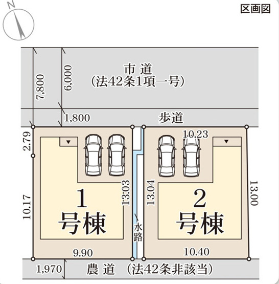 【区画図】 | リーブルガーデン南区並木町第2 (全2棟)