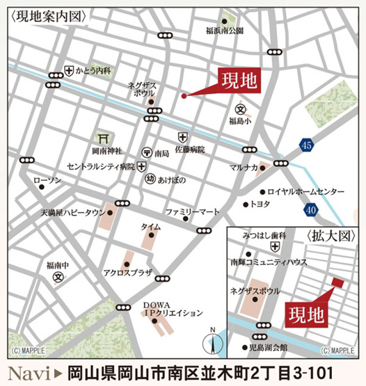 【地図】 | リーブルガーデン南区並木町第2 (全2棟)