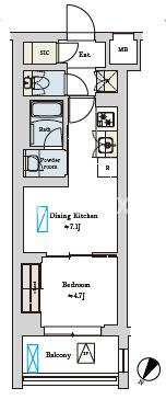 間取り図は反転タイプです