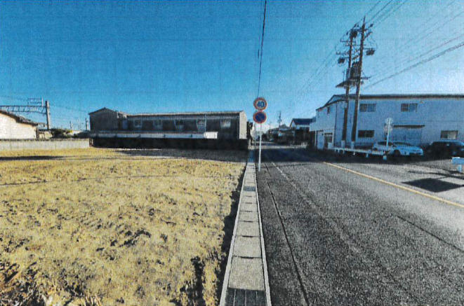 常滑市住吉町2丁目A区画　売り土地の前面道路含む現地写真|前面道路含む現地写真です