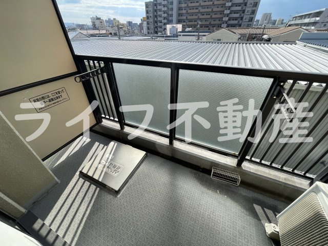 メゾン・ド・ヴィレ深江のバルコニー|広々としたバルコニーです