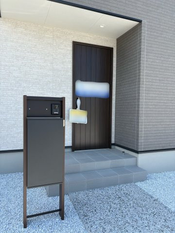 京都郡苅田町尾倉1丁目　ーサンコートーの外観|便利な宅配ポスト付♪
【苅田町　新築一戸建て】