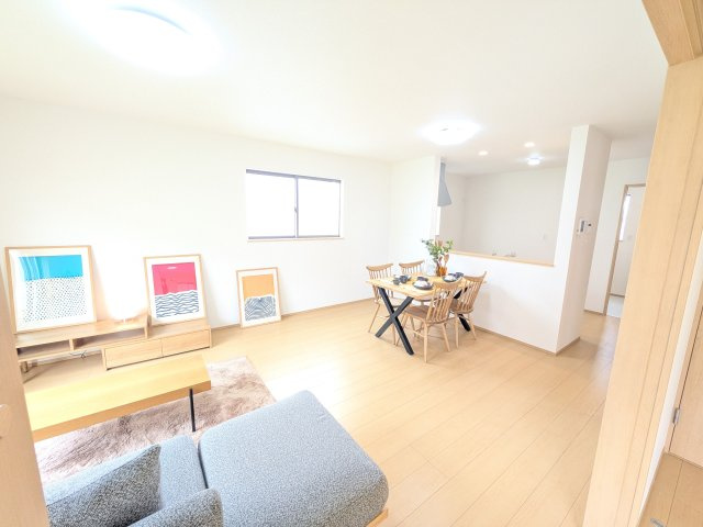 ひたちなか市足崎1474番　新築戸建て　A号棟の居間・リビング