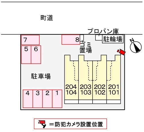 メゾンエトワールの区画図