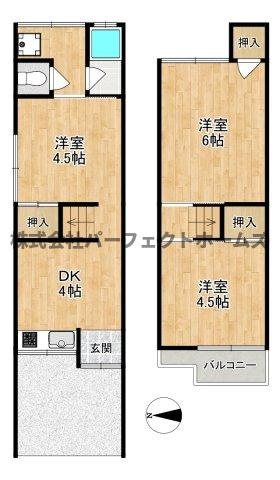 高柳7丁目戸建　賃貸の間取り