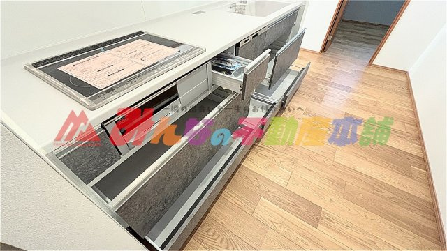 宮ノ陣平屋建住宅のキッチン
