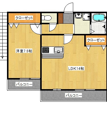 ベルフールの間取り