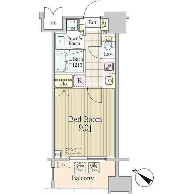 グランパレス東京八重洲アベニューの間取り