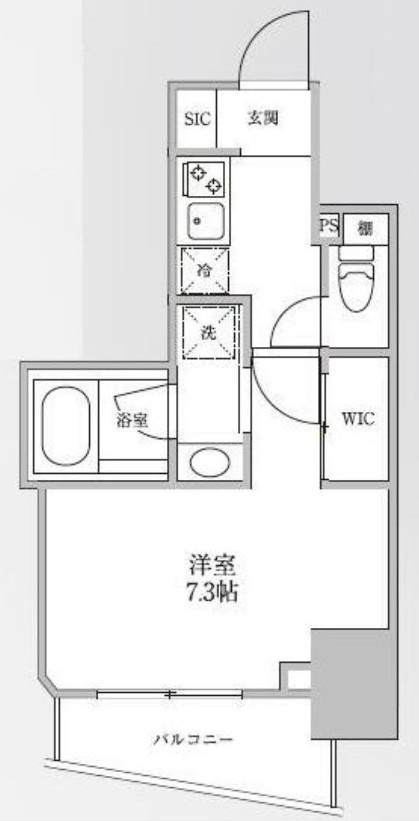 レジディア御茶ノ水Ⅱの間取り