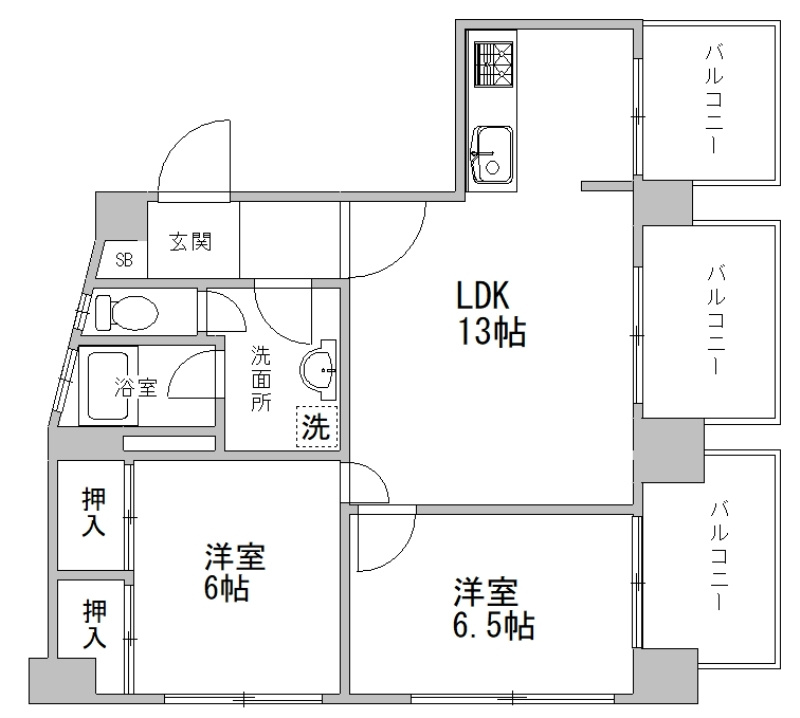 川元ビルの間取り
