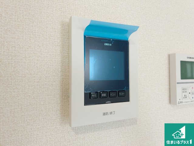 神戸市北区道場町日下部　第1期　新築一戸建ての防犯設備|カラーモニターインターホン！声だけでなく来訪者の姿や顔がモニターで確認できるので、小さなお子様がいらっしゃるご家庭でも安心できます！