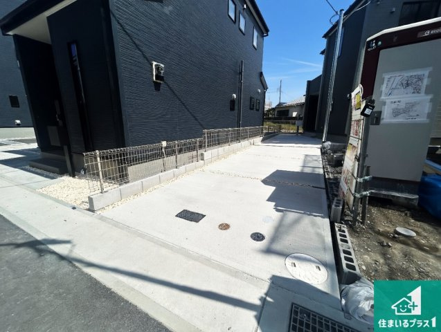 神戸市北区道場町日下部　第1期　新築一戸建ての駐車場|駐車スペース！散水栓があるので、こまめに愛車を洗えます！