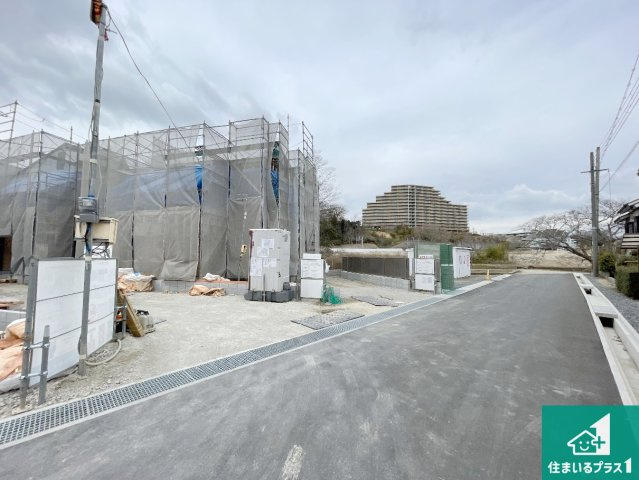 神戸市北区道場町日下部　第2期　新築一戸建ての前面道路含む現地写真|周辺は落ち着いた街並みの住宅地！子育てがしやすい住環境です！まだ未完成ですが、現地でしかわからない事もございます。是非一度ご覧ください。