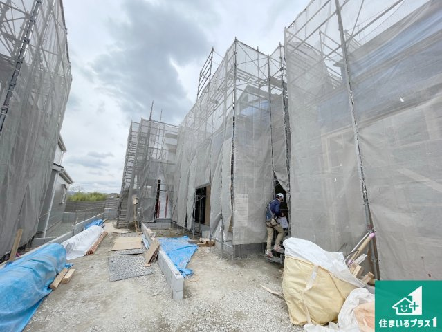 神戸市北区道場町日下部　第2期　新築一戸建ての外観|周辺は落ち着いた街並みの住宅地！子育てがしやすい住環境です！まだ未完成ですが、現地でしかわからない事もございます。是非一度ご覧ください。