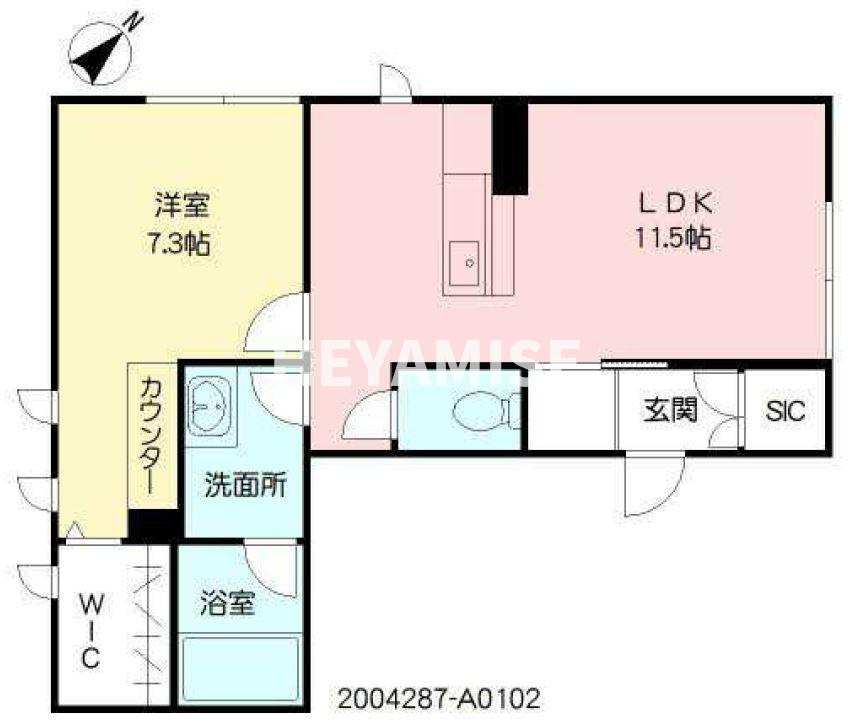 シャーメゾン茶屋の先Ⅱの間取り