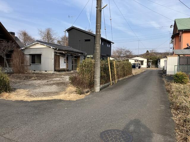 宇都宮市上金井町　248.36㎡　売地の外観|南側接道は幅員４．２ｍ