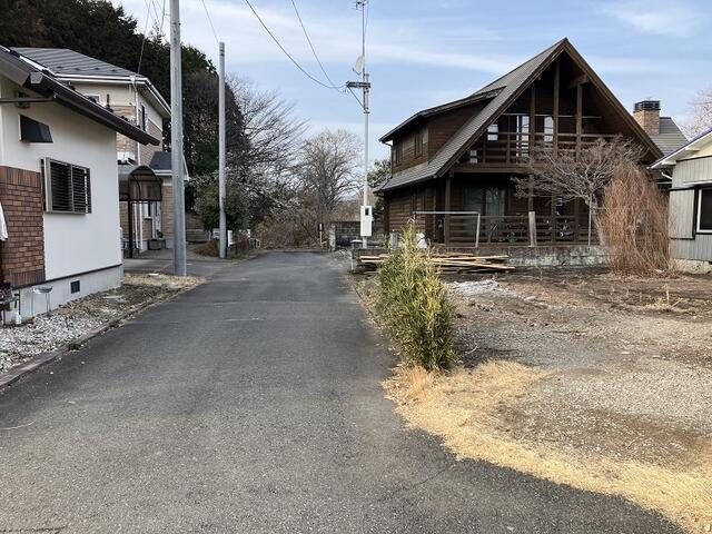 宇都宮市上金井町　248.36㎡　売地の外観|西側接道は幅員４．０ｍ