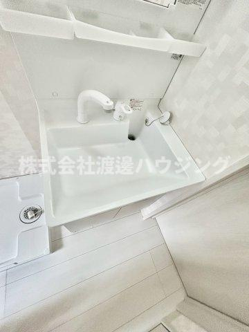 大阪市旭区高殿６丁目のテラスの設備|シャンプードレッサー付き