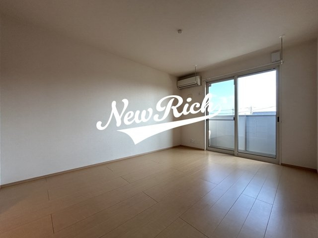 高崎市菅谷町のアパートのバルコニー