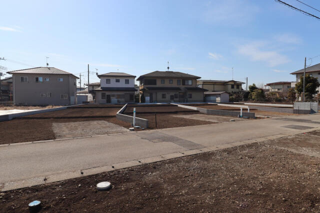 ブルーミングガーデン宇都宮市鶴田町５期　新築一戸建ての駐車場|外観造成後