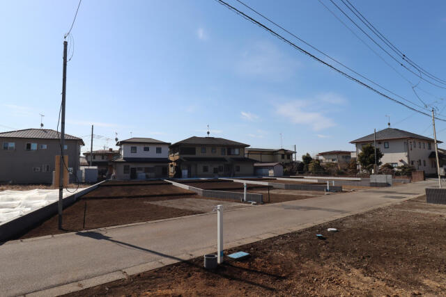 ブルーミングガーデン宇都宮市鶴田町５期　新築一戸建ての駐車場|外観造成後