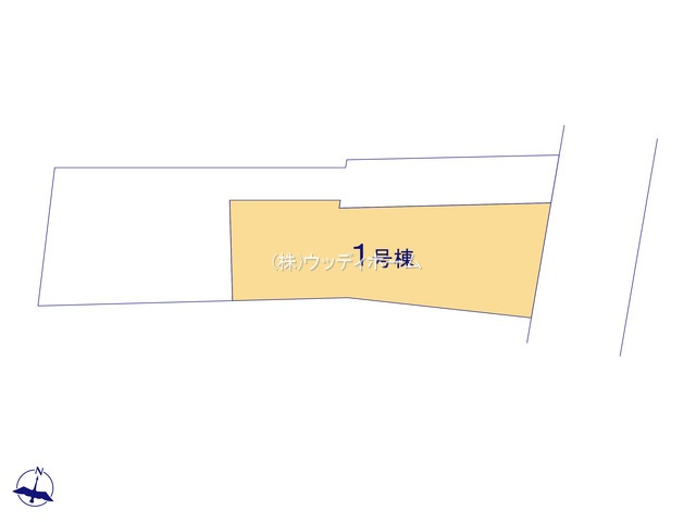 越谷市登戸町4期　新築一戸建て　1号棟の区画図