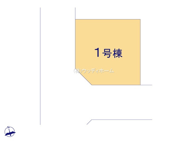 越谷市大竹3期　新築一戸建ての区画図