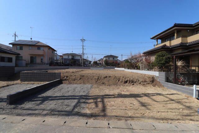 ブルーミングガーデン宇都宮市五代２丁目　新築一戸建ての駐車場|外観造成後