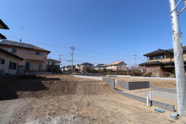 ブルーミングガーデン宇都宮市五代２丁目　新築一戸建ての駐車場|外観造成後