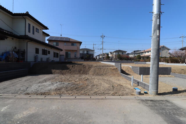 ブルーミングガーデン宇都宮市五代２丁目　新築一戸建ての駐車場|外観造成後