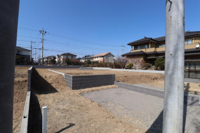 ブルーミングガーデン宇都宮市五代２丁目　新築一戸建ての駐車場|外観造成後