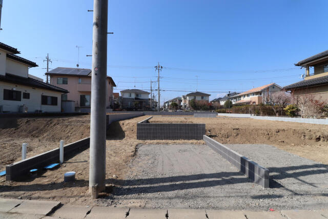 ブルーミングガーデン宇都宮市五代２丁目　新築一戸建ての駐車場|外観造成後