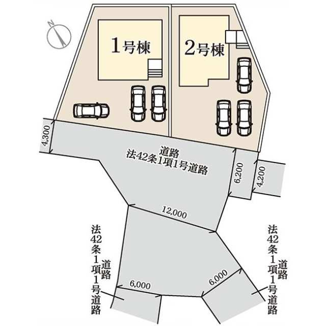 リーブルガーデン宇都宮駒生町第25　新築一戸建ての区画図