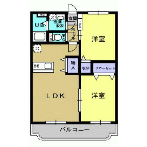 グランメール Kの間取り