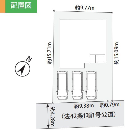 鎌倉市今泉台４丁目新築戸建て　4期№1の区画図|区画図「鎌倉市今泉台4丁目新築戸建て」